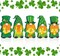 5 Pcs St Patricks Day Table Decorations Wooden Irish Signs St. Patrick's Table Centerpiece Gnomes